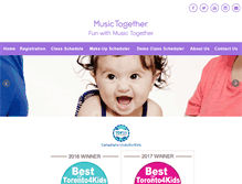 Tablet Screenshot of funwithmusictogether.ca